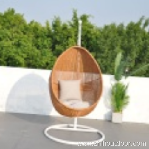 Outdoor Furniture Garden Patio Moon Shape Egg Chair